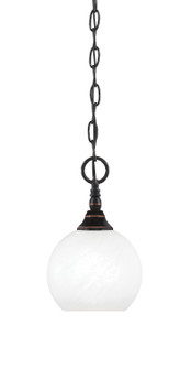 Chain One Light Mini Pendant in Black Copper (200|11-BC-4101)