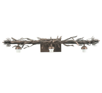 Pine Branch Three Light Vanity Bar in Mahogany Bronze (57|107529)