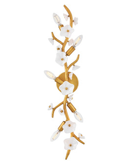 Azalea LED Wall Sconce in Distressed Brass (138|FR41632DA)
