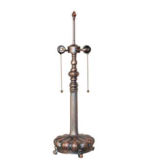 Table Base Two Light Table Base in Mahogany Bronze (57|157255)