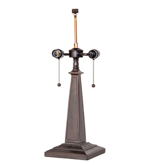 Mission Two Light Table Base in Mahogany Bronze (57|138784)