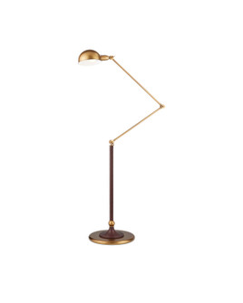 Libretto Floor Lamp LED Floor Lamp in Antique Brass / Brownish Red (142|8000-0162)