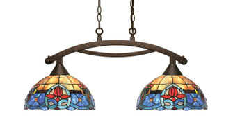 Bow Two Light Island Pendant in Bronze (200|872-BRZ-9359)