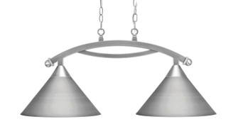 Bow Two Light Island Pendant in Brushed Nickel (200|872-BN-420-BN)
