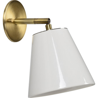 Kai One Light Wall Sconce in Antique Brushed Brass (443|WS116)