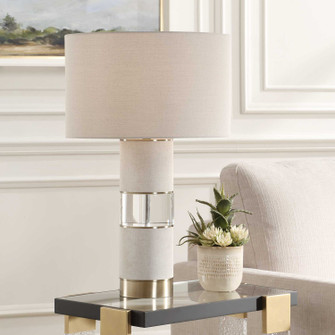Maliyah One Light Table Lamp in Light Beige Linen Wrapped (52|30472)