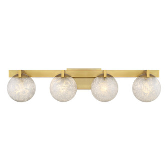 Darien Four Light Bathroom Vanity in Warm Brass (51|8-1017-4-322)
