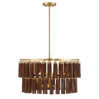 Aquitane Four Light Pendant in Warm Brass (51|7-2747-4-322)