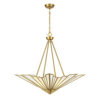Rivage Four Light Pendant in Warm Brass (51|7-1038-4-322)