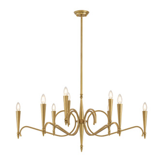Tremont Nine Light Chandelier in Riviera Brass (51|1-9417-9-220)