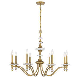 Champlain Eight Light Chandelier in Warm Brass (51|1-1362-8-322)