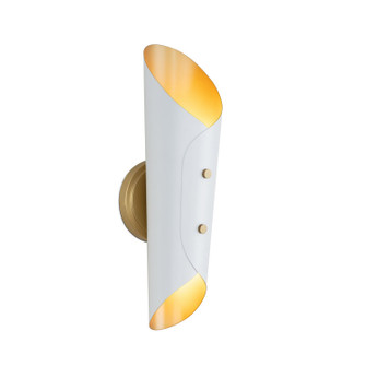 Vest Two Light Wall Sconce in White (400|15-1244WTNB)