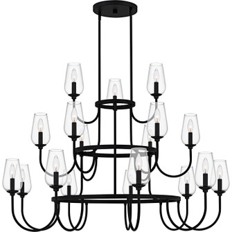 Viscount 18 Light Chandelier in Matte Black (10|VSC5048MBK)