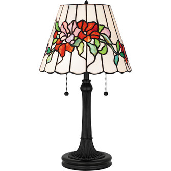 Tiffany Two Light Table Lamp in Matte Black (10|TF6817MBK)