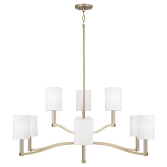 Ingrid Nine Light Chandelier in Matte Brass (65|457091MA-715)