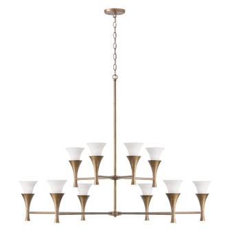 Nola Ten Light Chandelier in Mystic Luster (65|455701ML)