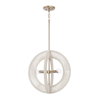Delaney Four Light Pendant in Matte Brass (65|349843MA)