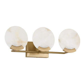 Oriya Three Light Vanity in Aged Brass (65|154631AD)