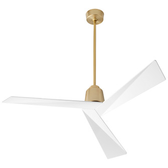 Dynamo 54''Ceiling Fan in Aged Brass W/ White Blades (440|3-113-640)