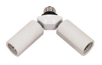 Two Light Socket Adapter in White (72|SF77-607)