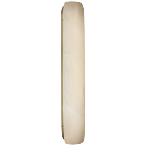Formosa LED Wall Sconce in Alabaster and Antique-Burnished Brass (268|KW 2671ALB/AB)