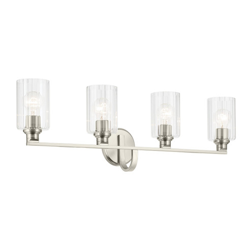 Gioe Four Light Bath in Brushed Nickel (12|55227NIFLU)