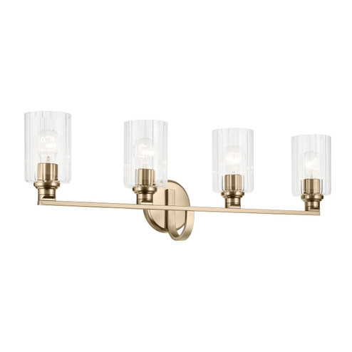 Gioe Four Light Bath in Champagne Bronze (12|55227CPZFLU)