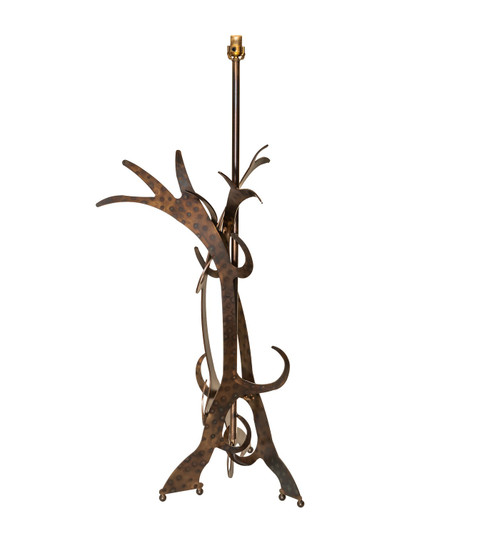 One Light Floor Base in Dark Burnished Antique Copper (57|94955)