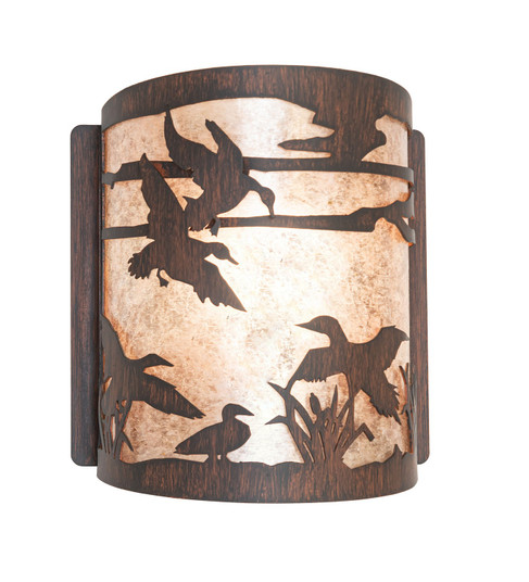 Ducks In Flight One Light Wall Sconce in Driftwood Brown (57|281099)