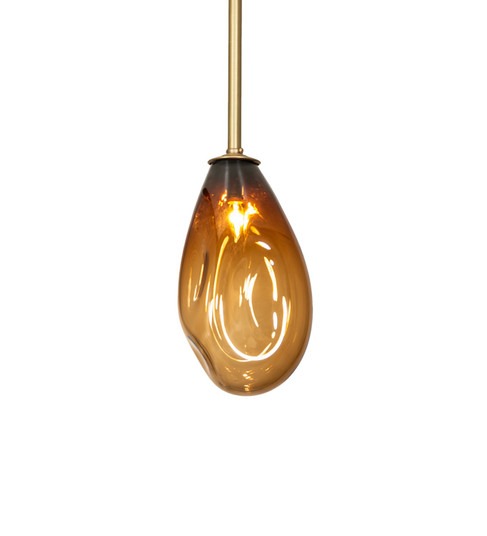 Celine One Light Mini Pendant in Brushed Brass (57|279595)
