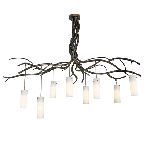Winter Solstice Eight Light Chandelier in Dark Burnished Antique Copper (57|279296)