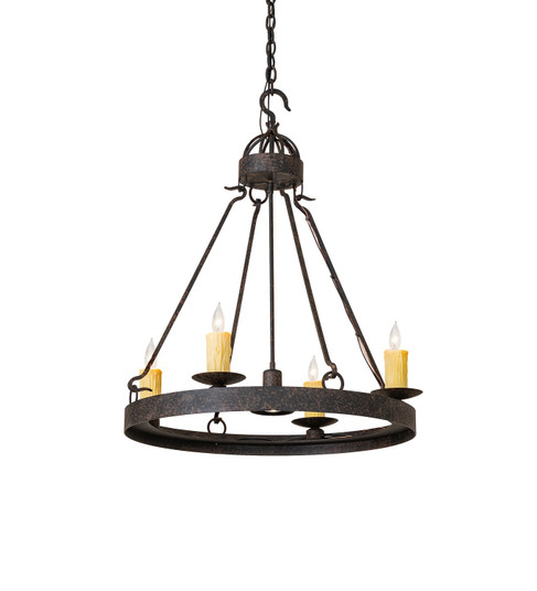 Lakeshore Five Light Chandelier in Coffee Bean (57|278715)