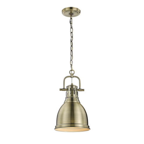 Duncan One Light Pendant in Aged Brass (62|3602-S AB-AB)