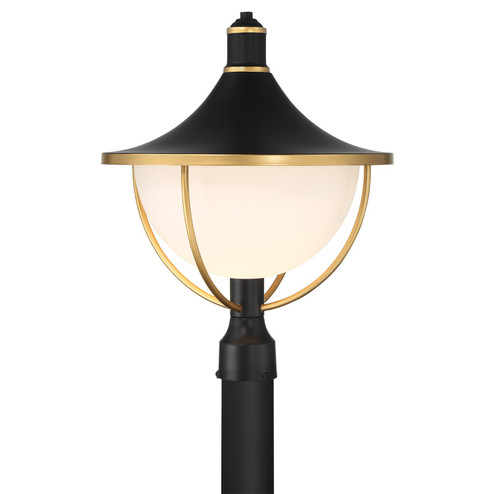 Atlas One Light Outdoor Post Mount in Matte Black + Textured Gold (60|ATL-719-MK-TG)