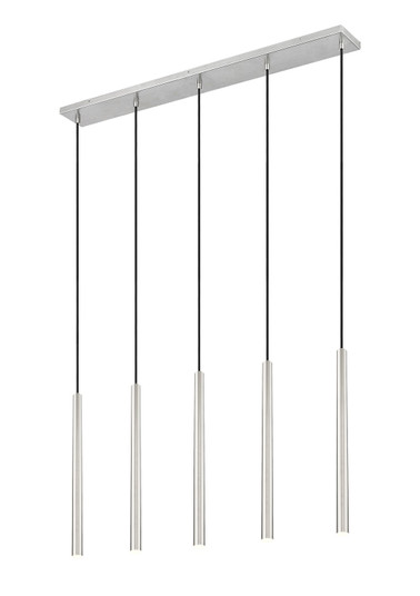 Forest LED Linear Chandelier in Brushed Nickel (224|919MP24-5L-BN-LED)