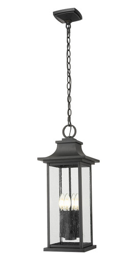 Tiberius Four Light Outdoor Chain Mount Ceiling Fixture in Black (224|5017CHB-BK)