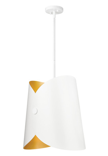 Salone One Light Pendant in Matte White (224|1951P18-MW)