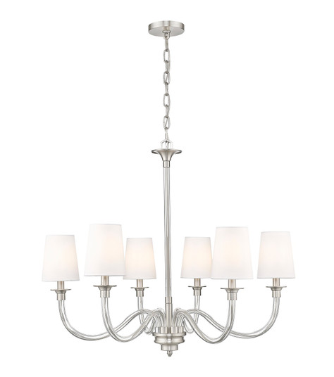 Katerina Six Light Chandelier in Brushed Nickel (224|1950-6BN)