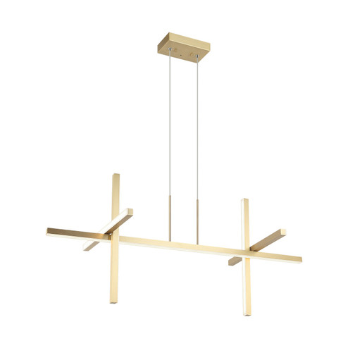 Crosley Four Light Pendant in Brushed Gold (423|C38944BG)