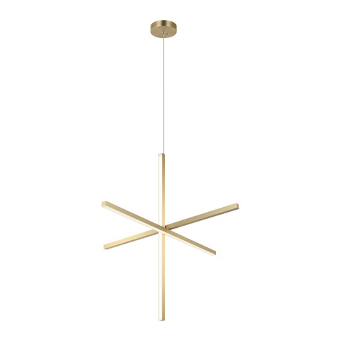 Crosley Three Light Pendant in Brushed Gold (423|C38936BG)