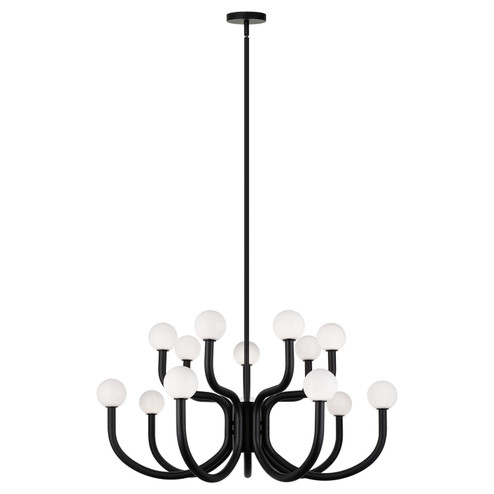 Joelle 14 Light Chandelier in Matte Black (423|C34214MBOP)