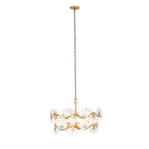 BLOOM 11 Light Chandelier in Oxidized Gold Leaf (33|525656OL)