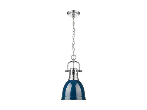 Duncan One Light Pendant in Chrome (62|3602-S CH-NVY)