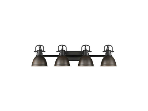 Duncan Four Light Vanity in Matte Black (62|3602-BA4 BLK-RBZ)