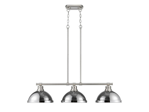 Duncan Three Light Linear Pendant in Pewter (62|3602-3LP PW-CH)