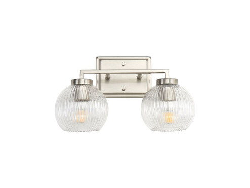 Elliott Two Light Bath Vanity in Pewter (62|3094-BA2 PW-RIB)