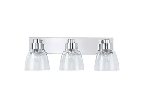 Remy Three Light Vanity in Pewter (62|0314-BA3 CH-CLR)