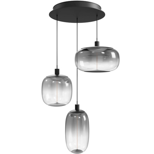 Monaco One Light Pendant in Black (192|HF9173-BK)