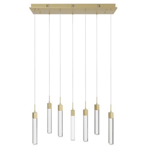 The Original Glacier LED Pendant in Brushed Brass (192|HF1900-7-GL-BB-C)