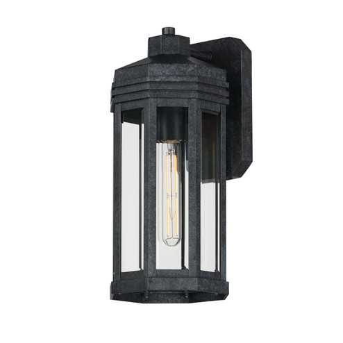 Wright One Light Outdoor Wall Sconce in Black Patina (16|30222CLBKP)